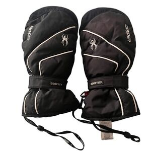 Spyder Gore-Tex Ski Mittens Black Waterproof Insulated Snow Gloves Winter Unisex